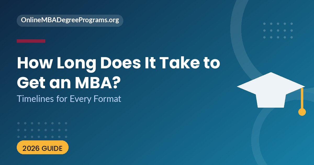 How long does it take to get an MBA - timelines for every format