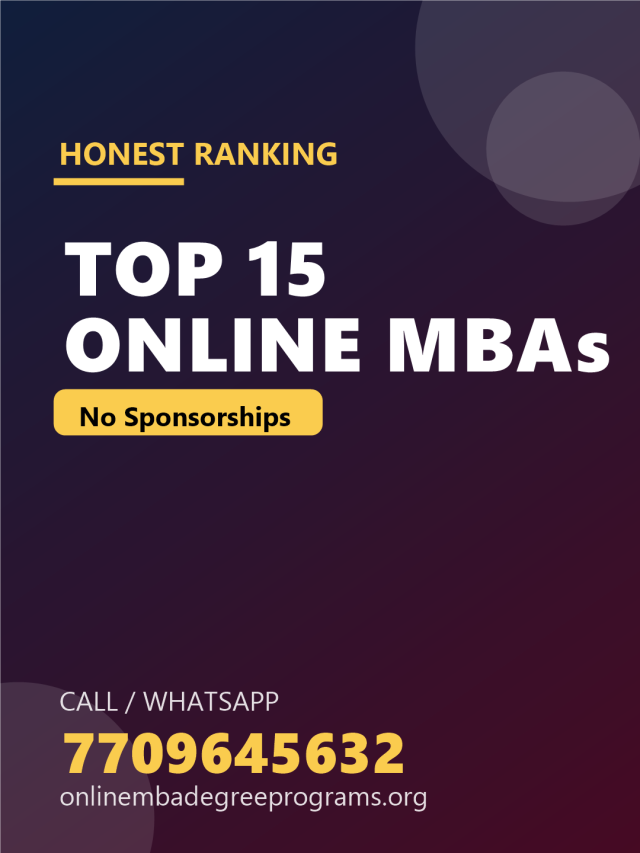 Best Online MBAs in India