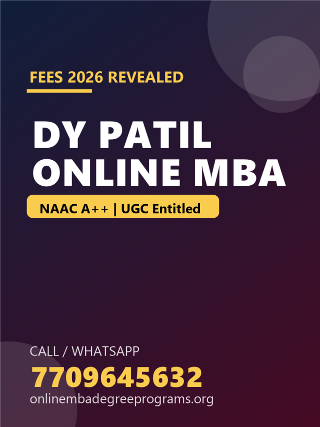 DY Patil Online MBA Fees
