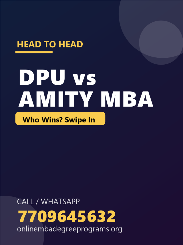 DPU vs Amity Online MBA